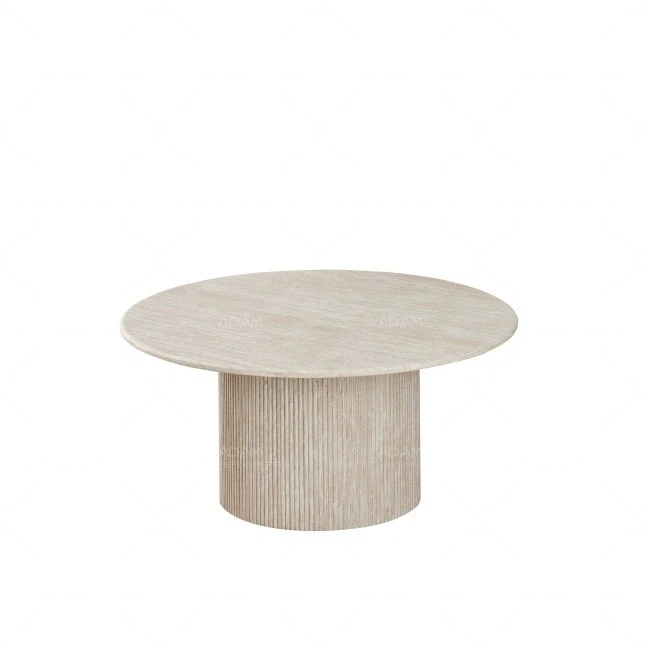 travertine paper marble top coffee table